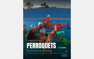 Les Poissons Perroquets : le groupe des 4 à 6 ans au CNPO