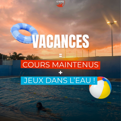 Les vacances au CNPO : les cours continuent, version jeux dans l'eau !